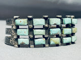 Very Important Vintage Native American Navajo Kee Joe Benally Turquoise Sterling Silver Bracelet-Nativo Arts