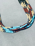 One Of The Most Intricate Pueblo Heishi Turquoise Santo Domingo Necklace-Nativo Arts