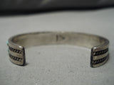Native American Striking Zuni Inlaid Royston Turquoise Sterling Silver Bracelet-Nativo Arts
