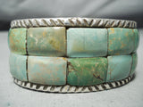 Striking San Felipe Native American Royston Turquoise Sterling Silver Bracelet-Nativo Arts