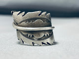Amazing Adjustable Vintage Native American Navajo Sterling Silver Ring-Nativo Arts