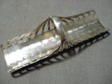 One Of The Tallest Vintage Native American Zuni Needle Turquoise Sterling Silver Ring-Nativo Arts