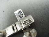 Beautiful Vintage Southwestern Opal Sterling Silver Inlay Earrings-Nativo Arts