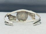 Superior Vintage Native American Navajo Pilot Mountain Sterling Silver Bracelet-Nativo Arts