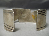 Rare Wide Vintage Native American Navajo Spiny Oyster Shell Sterling Silver Bracelet Old-Nativo Arts