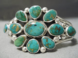 Important Verdy Jake Native American Navajo Royston Turquoise Sterling Silver Bracelet-Nativo Arts