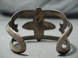 Stunning Vintage Native American Navajo Royston Turquoise Sterling Cast Silver Bracelet-Nativo Arts