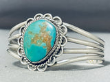 Stunning Vintage Native American Navajo Royston Turquoise Sterling Silver Bracelet-Nativo Arts