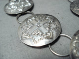 Tsosie Vintage Navajo Sterling Silver Necklace Native American Old-Nativo Arts