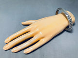 Yazzie Heavy Solid Vintage Native American Navajo Sterling Silver Bracelet-Nativo Arts