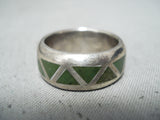 Marvelous Vintage Native American Navajo Royston Turquoise Sterling Silver Ring Old-Nativo Arts