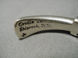 Important Authentic Vintage Native American Navajo Orville Tsinnie Sterling Silver Bracelet-Nativo Arts