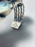 The Most Unique Vintage Native American Navajo Abalone Brownbear Sterling Silver Bracelet-Nativo Arts