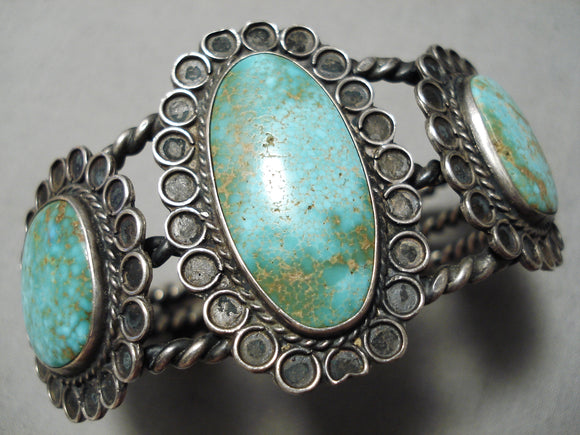 Museum Vintage Native American Navajo Royston Turquoise Sterling Silver Bracelet Old-Nativo Arts