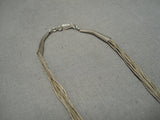 Native American Amazing Vintage Hands Inlay Turquoise Sterling Silver Necklace-Nativo Arts