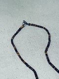 Native American Breathtaking Vintage Santo Domingo Turquoise Heishi Shell Bird Necklace-Nativo Arts