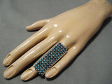 Magnificent Zuni Native American Hallo Sterling Silver Native American Ring-Nativo Arts