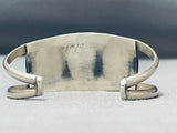 Authentic Vintage Native American Navajo Black Onyx Sterling Silver Bracelet-Nativo Arts