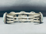 Intriguing Vintage San Felipe Carico Lake Turquoise Sterling Silver Bracelet-Nativo Arts