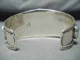 Marie Thompson Vintage Native American Navajo 12 Kingman Turquoise Sterling Silver Bracelet-Nativo Arts