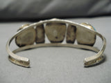 Incredible Vintage Native American Navajo Bisbee Turquoise Sterling Silver Bracelet Old-Nativo Arts