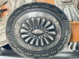 Early 1900's Vintage Native American Navajo Hand Hammered Sterling Silver Concho Belt Old-Nativo Arts