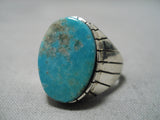 Amazing Vintage Navajo Royston Turquoise Sterling Silver Native American Ring-Nativo Arts