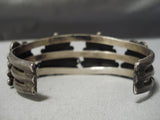 Incredible Vintage Native American Navajo Sleeping Beauty Turquoise Sterling Silver Bracelet Old-Nativo Arts
