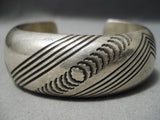 Quality Silver Work!! Vintage Native American Navajo Sterling Bracelet Cuff Old-Nativo Arts