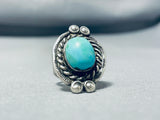 Enchanting Vintage Native American Navajo Turquoise Sterling Silver Ring-Nativo Arts