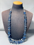 Native American One Of The Best Santo Domingo Lapis Shell Necklace-Nativo Arts