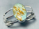 Huge Vintage Native American Navajo Royston Turquoise Sterling Silver Bracelet-Nativo Arts
