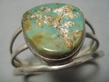 Native American Important Wil Padilla Hunky Royston Turquoise Sterling Silver Bracelet Old-Nativo Arts
