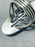 Native American Authentic Important Orville Tsinnie (d.) Sterling Silver Domed Ring-Nativo Arts