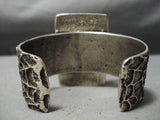 Huge Rare Vintage Native American Navajo Spider Sterling Silver Turquoise Bracelet Old-Nativo Arts