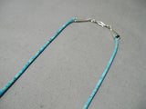 One Of The Best Vintage Santo Domingo Native American Navajo Turquoise Hummingbord Necklace-Nativo Arts