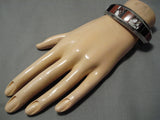 Striking Vintage Navajo Manygoats Sterling Silver Native American Bracelet-Nativo Arts