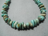 Tremendous Santo Domingo Royston Turquoise Necklace Native American-Nativo Arts