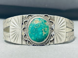 Amazing Vintage Native American Navajo Cerrillos Turquoise Sterling Silver Bracelet-Nativo Arts