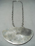 Native American Important Ben Begaye (d.) Shell Sterling Silver Heavy Necklace-Nativo Arts