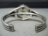 Amazing Vintage Native American Navajo Sleeping Beauty Turquoise Sterling Silver Bracelet-Nativo Arts