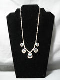 Intricate Vintage Native American Navajo Spider Turquoise Sterling Silver Sugulite Necklace Old-Nativo Arts