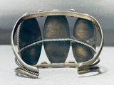 Best Triple Long Green Turquoise Vintage Native American Navajo Sterling Silver Bracelet-Nativo Arts