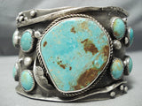 One Of The Best Vintage Native American Navajo Royston Turquoise Sterling Silver Bracelet-Nativo Arts