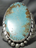 Tremendous San Felipe #8 Turquoise Sterling Silver Bracelet-Nativo Arts