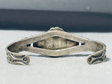 Early Vintage Native American Navajo Cerrillos Turquoise Sterling Silver Bracelet-Nativo Arts