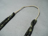 Superb Vintage Santo Domingo Native American Turquoise Serpentine Necklace Old-Nativo Arts