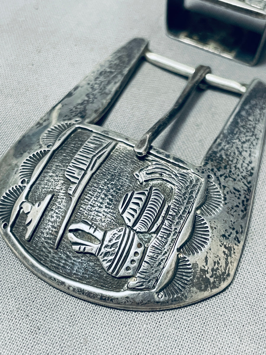Important Best Vintage Randy Shorty Native American Navajo Sterling Si ...