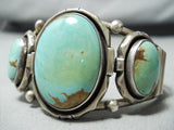 Incredible Vintage Native American Navajo Royston Turquoise Sterling Silver Bracelet-Nativo Arts