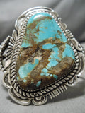 Museum Vintage Native American Navajo Royston Turquoise Sterling Silver Bracelet Old-Nativo Arts